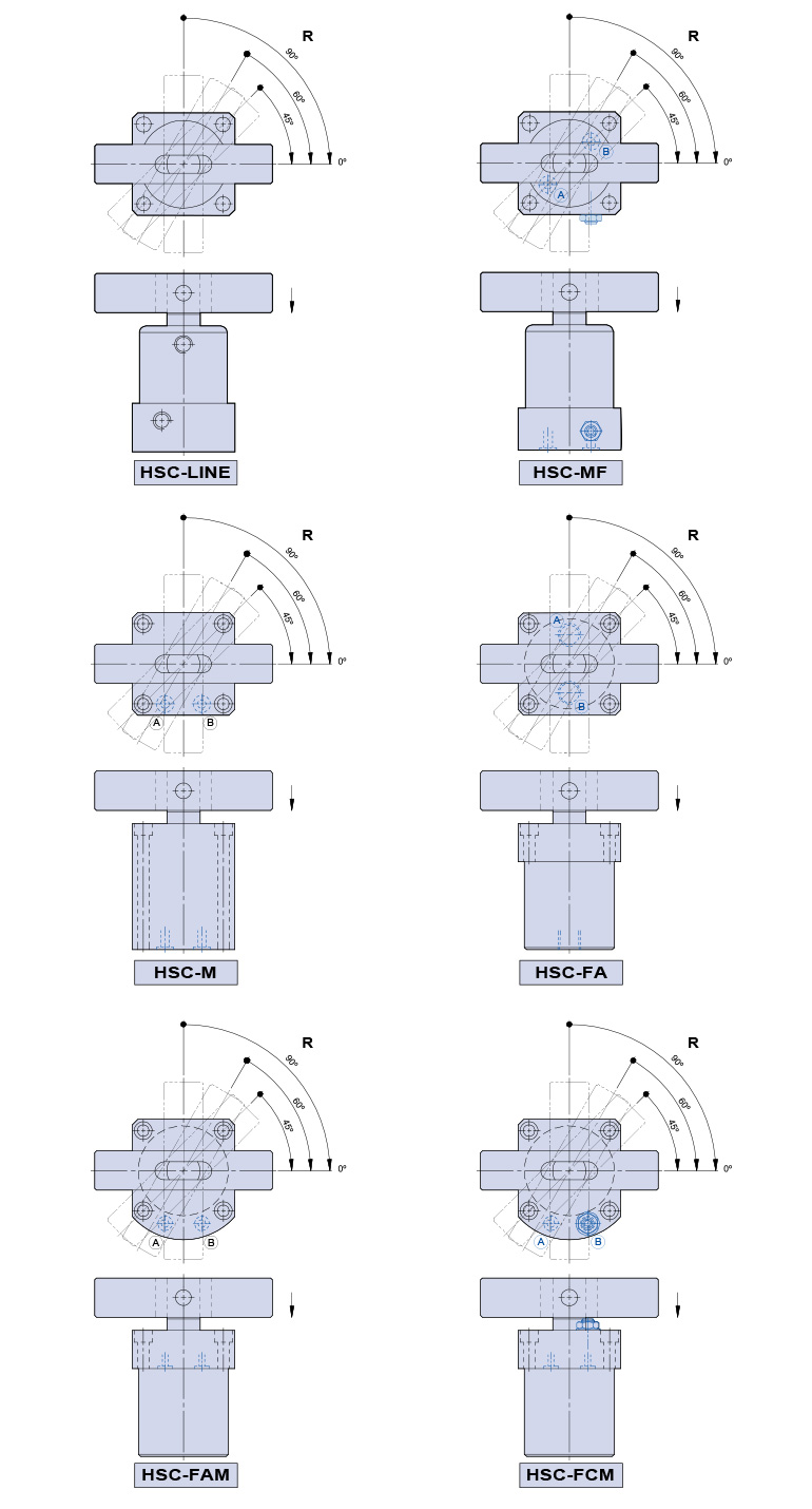 Hydraulic Swing Clamp-double side clamping arm